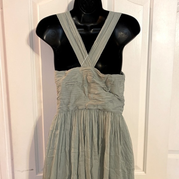 “J. CREW” Silk Chiffon Pleated Special Occasion Gown - Picture 12 of 16